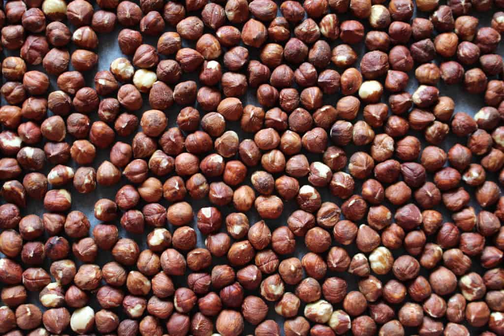 Roasted hazelnuts