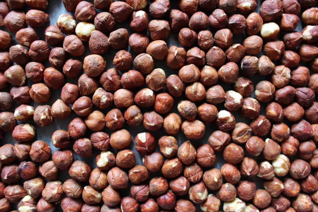 Roasted hazelnuts