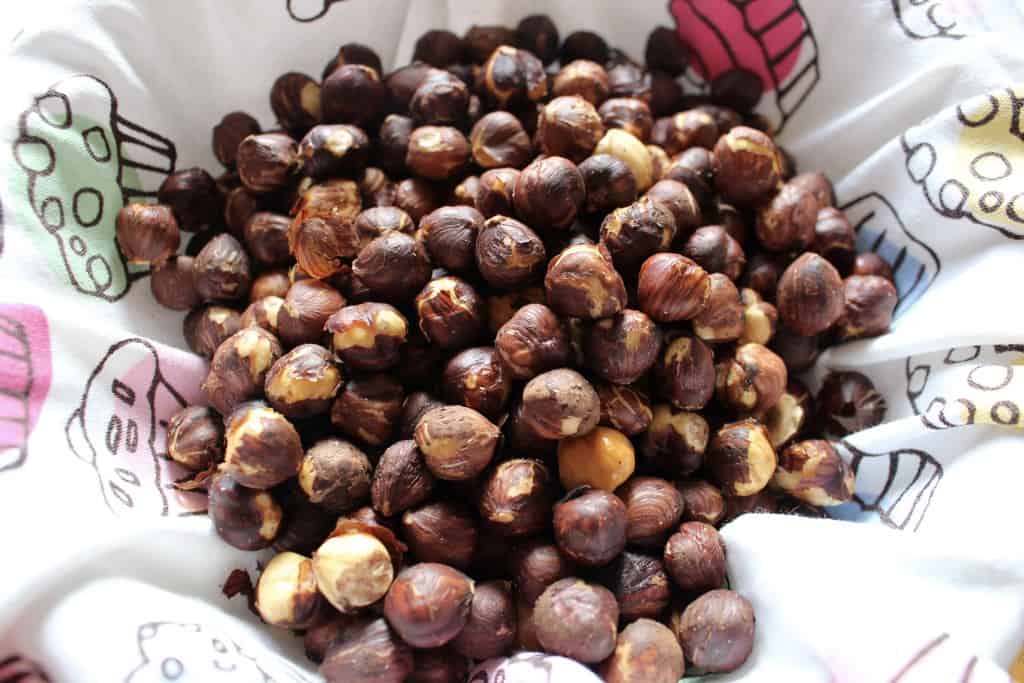 Roasted hazelnuts