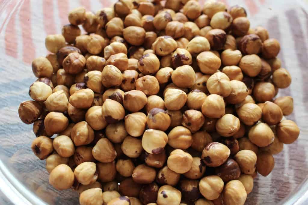 Roasted hazelnuts