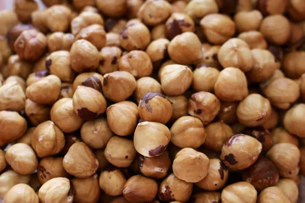 Roasted hazelnuts