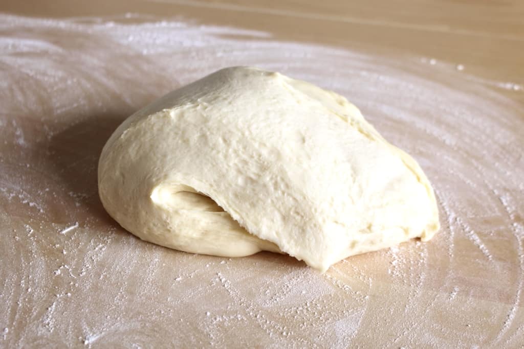 Donut dough ready to be rolled