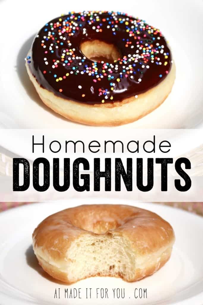 Did you know you can make fluffy and delicious yeasted doughnuts in a bread machine? These homemade doughnuts are going to knock your socks off! Glazed, dipped into chocolate, or covered in cinnamon sugar, do what you want! Go nuts with your doughnuts! #donuts #doughnuts #fluffy #homemade #yeasted #glazed #chocolate #sprinkles #doughnutholes #timbits #dunkindonuts #krispykreme #timhortons #breadmachines #fried