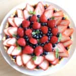 Strawberry and blueberry tart