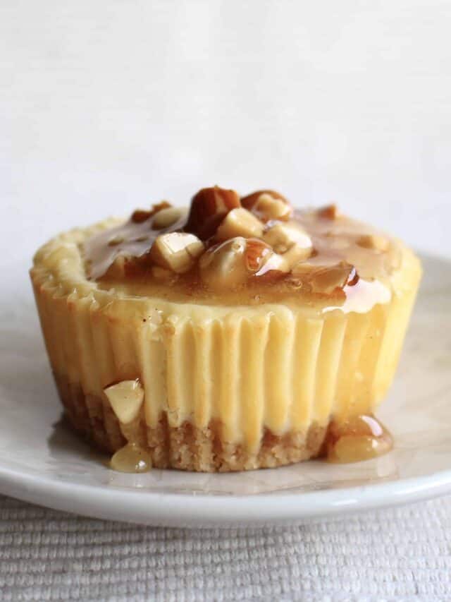 Honey Gouda Mini Cheesecakes