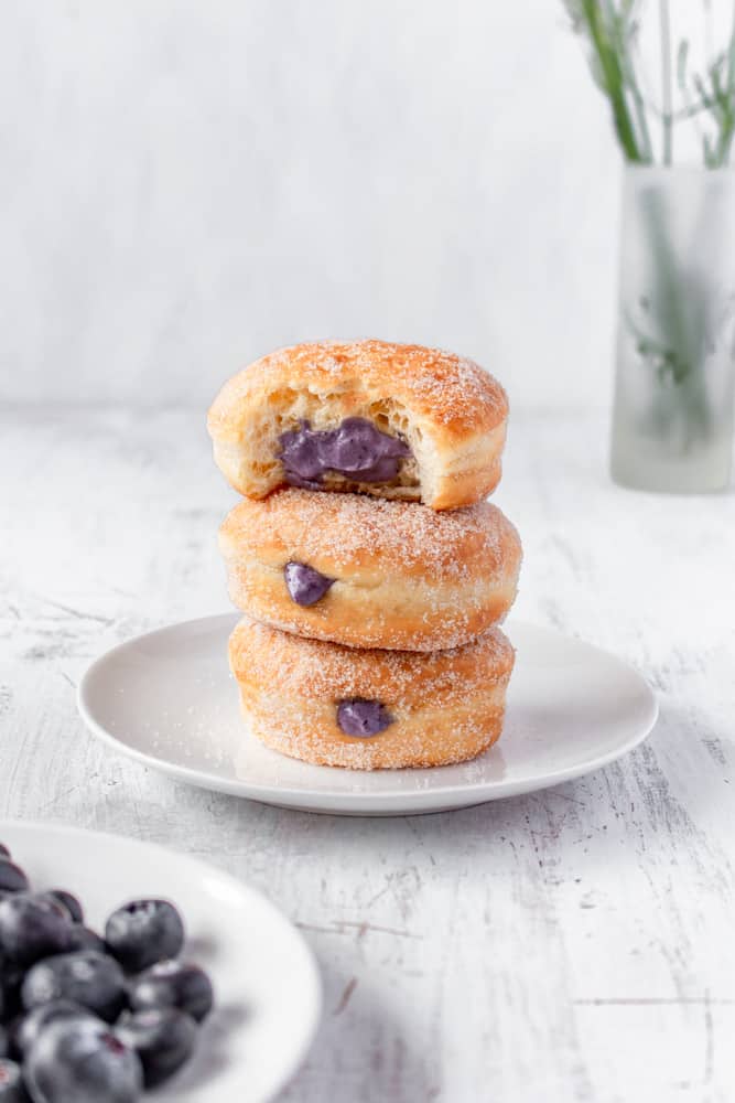 I could definitely eat three of these filled donuts in one sitting, no problem