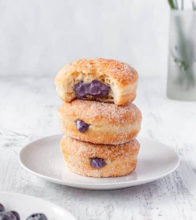 I could definitely eat three of these filled donuts in one sitting, no problem