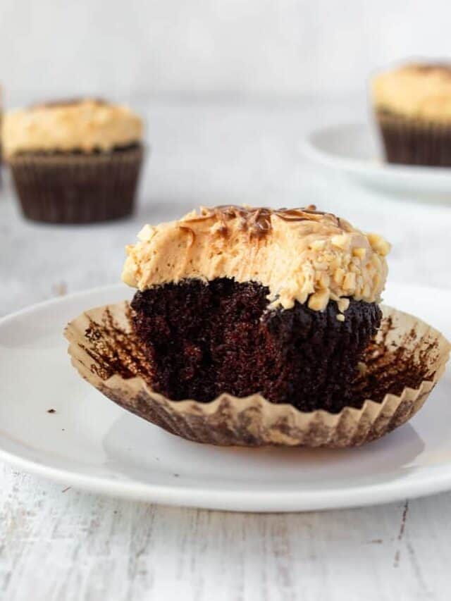 Easy Chocolate Peanut Butter Cupcakes