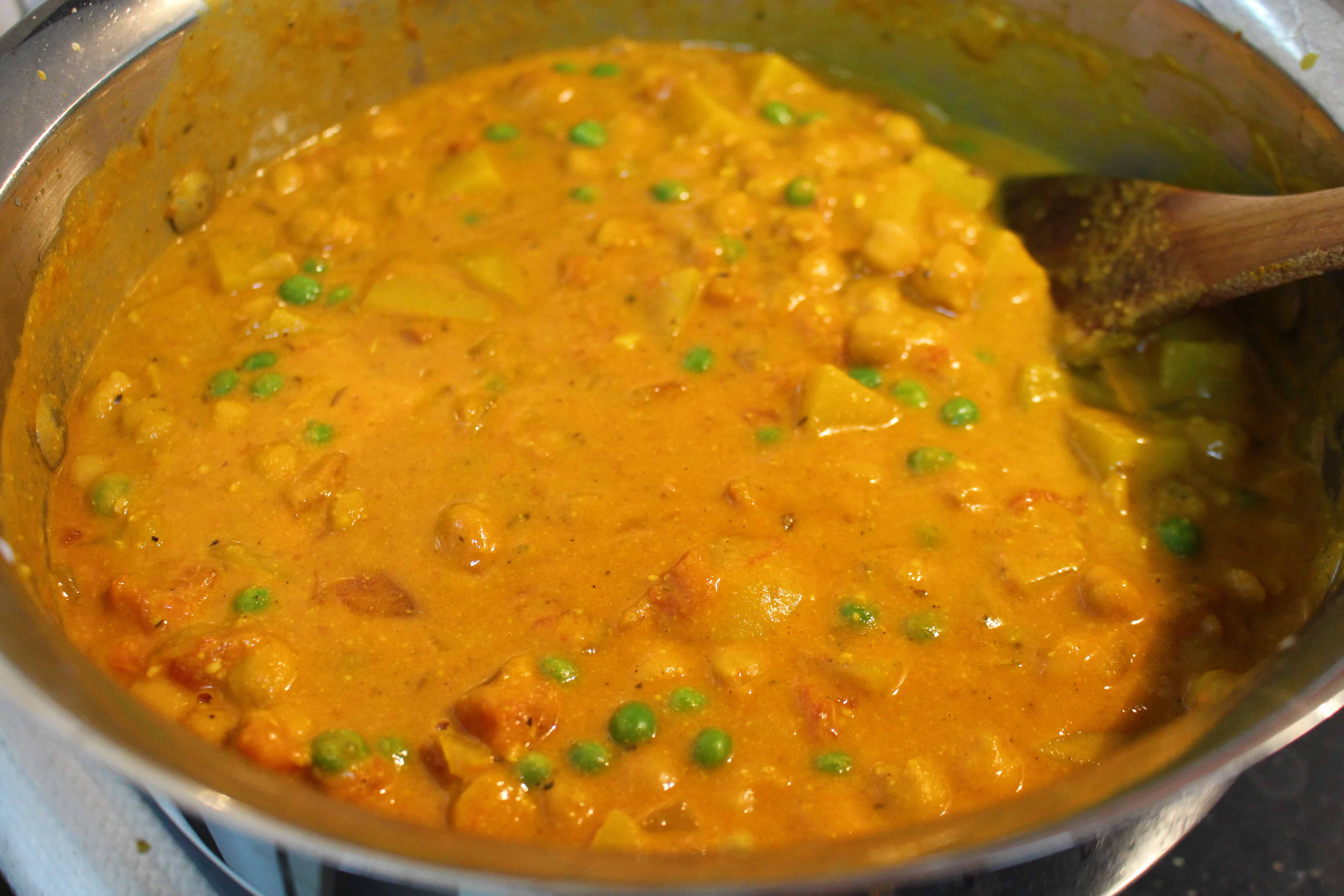 Chickpea Curry with Jerk Chicken