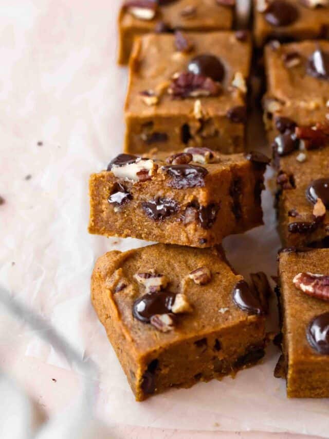 Pumpkin Spice Blondies