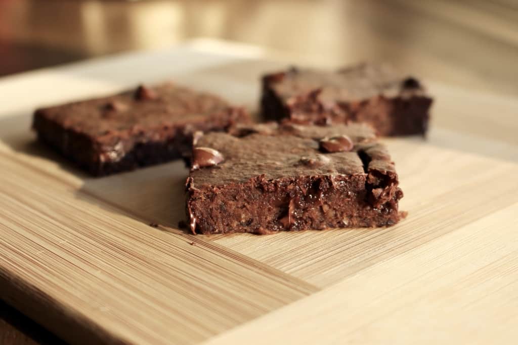 Peppermint Black Bean Brownies