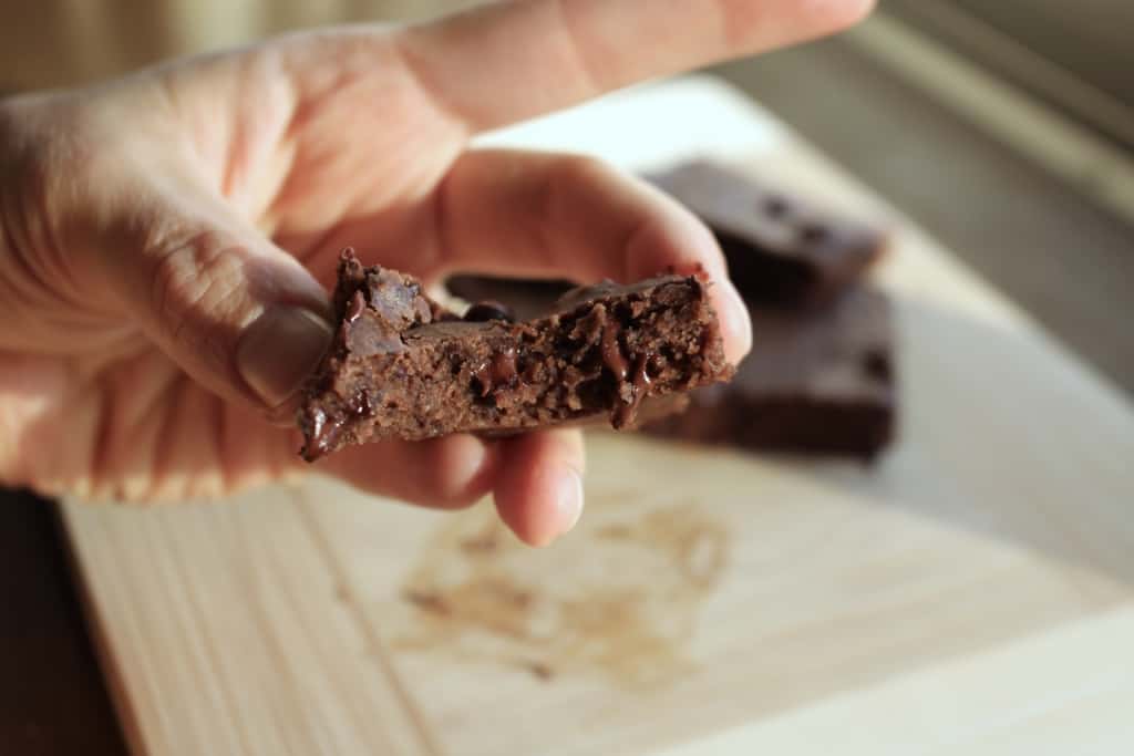 Peppermint Black Bean Brownies
