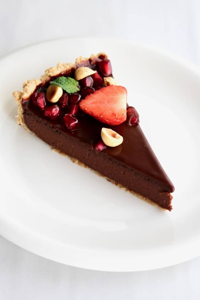 Bailey's dark chocolate tart