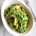 green vegan mac and cheese