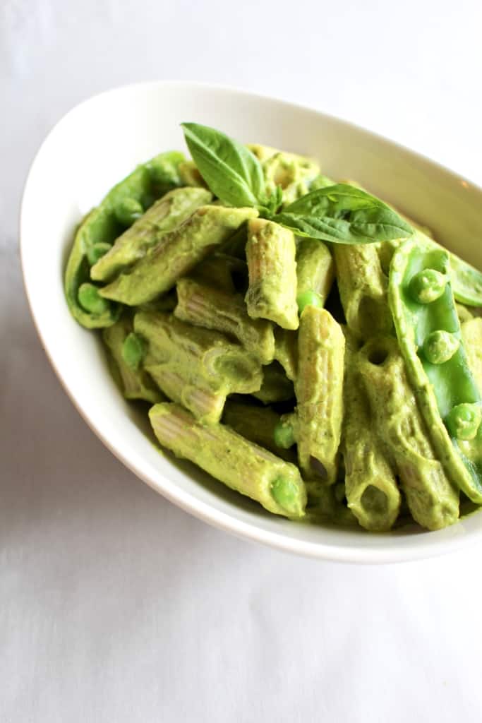 vegan pesto mac and cheese