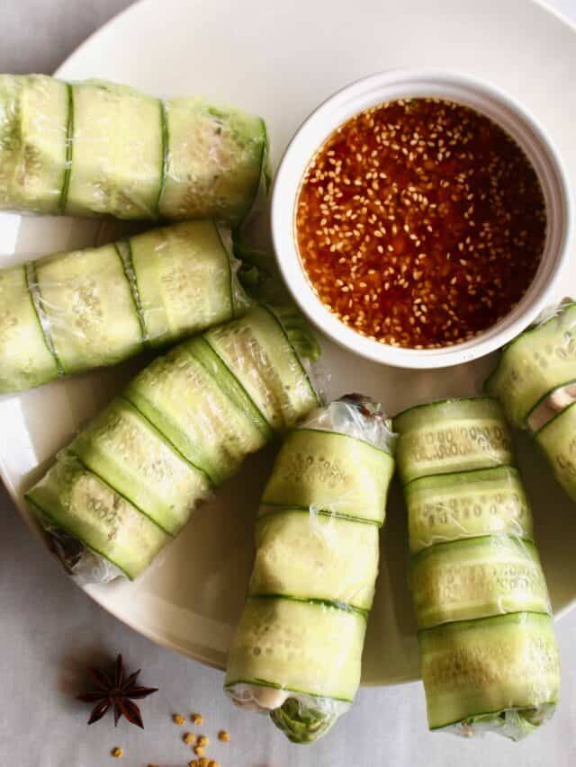 Spicy Chicken Summer Rolls