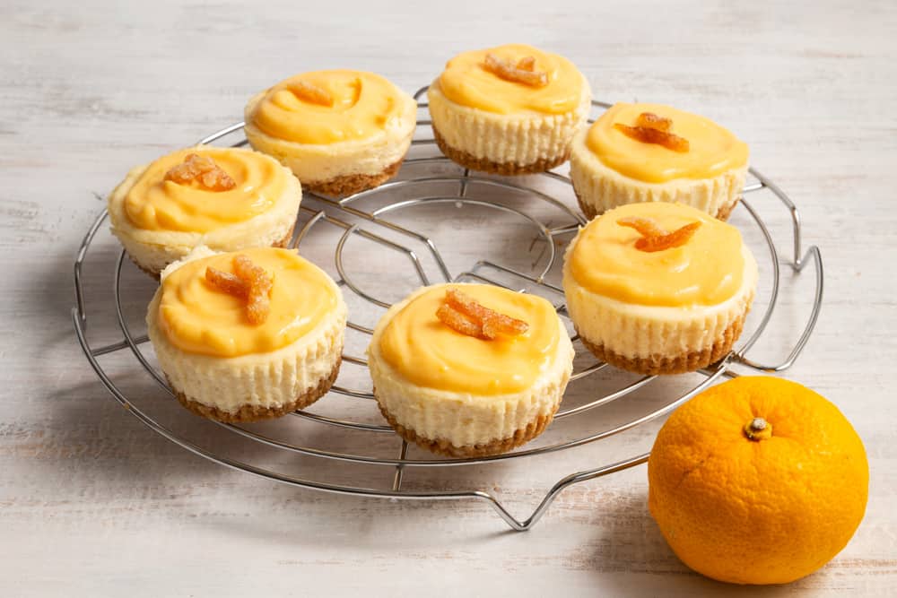 Yuzu cheesecake is my FAVORITE cheesecake! The cheesecakes are rich and creamy, which pairs perfectly with the zesty and tangy yuzu curd.