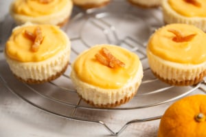 Yuzu cheesecake is my FAVORITE cheesecake! The cheesecakes are rich and creamy, which pairs perfectly with the zesty and tangy yuzu curd.