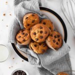 Gluten free zucchini muffins with chocolate chips