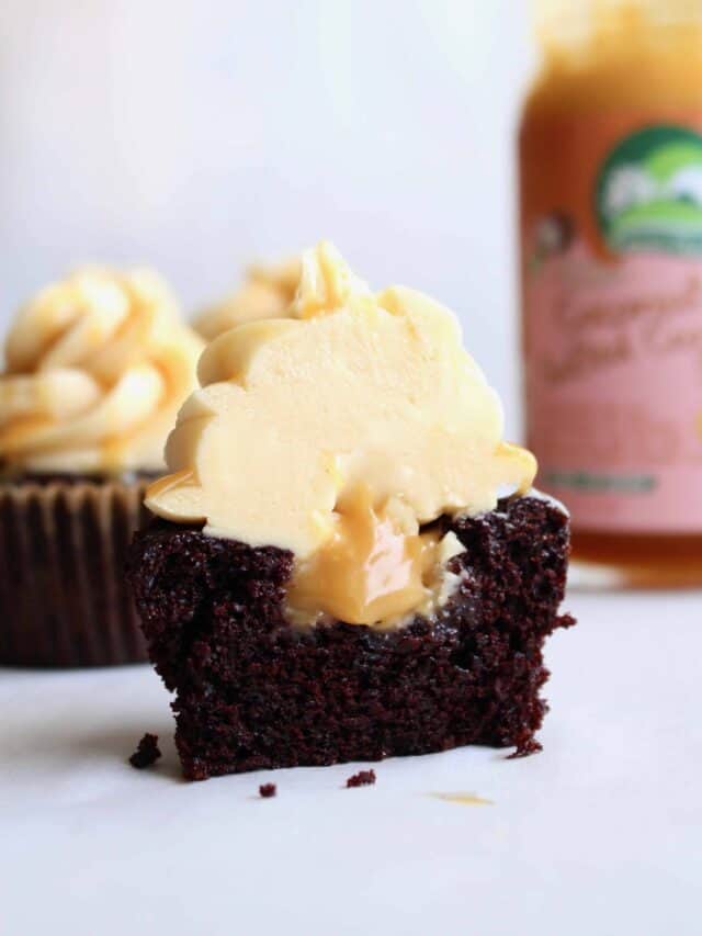 Salted Caramel Chocolate Cupcakes