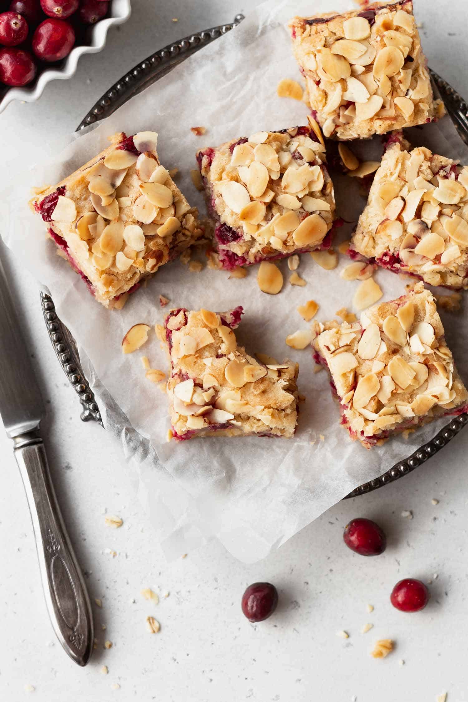 Cranberry oat bars