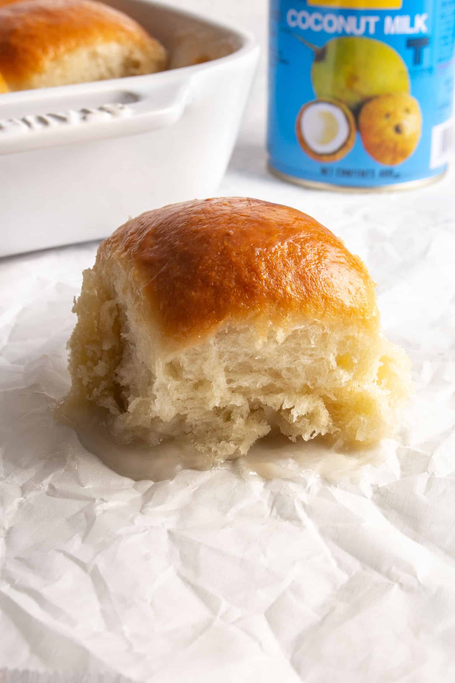 Pani popo on a piece of parchment paper.