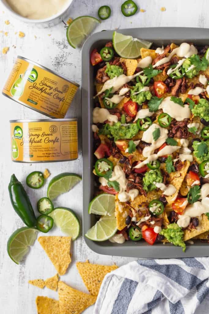 Nature's Charm jackfruit confit makes the best shredded meat substitute!