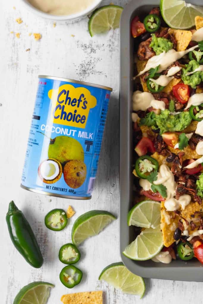 Chef's Choice coconut milk makes for the creamiest tastiest vegan queso!