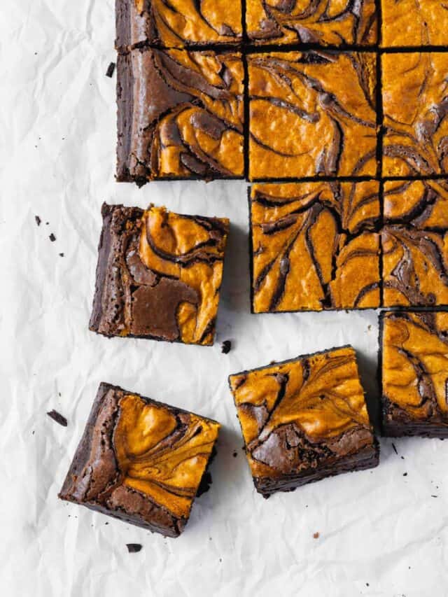 Pumpkin Cheesecake Brownies