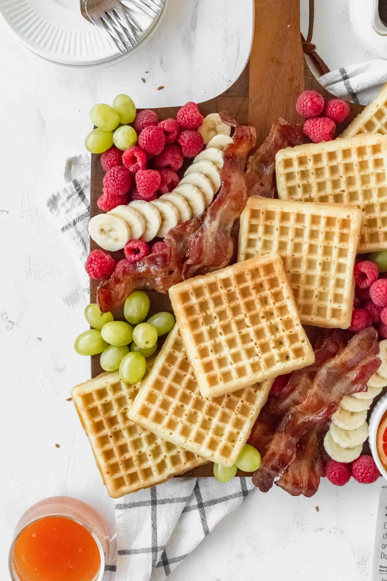Gluten-free waffle board for two