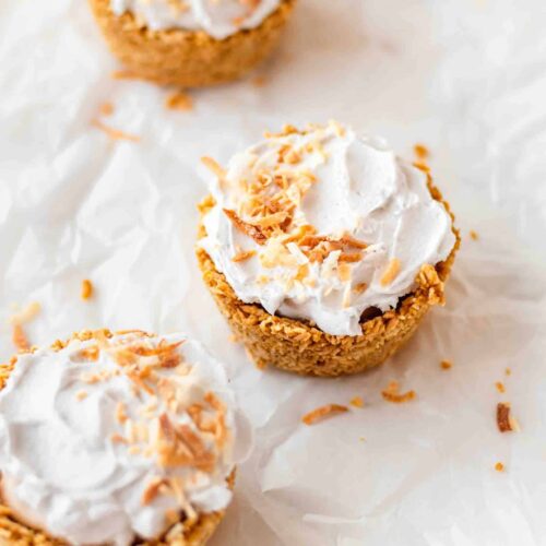 individual coconut cream pies