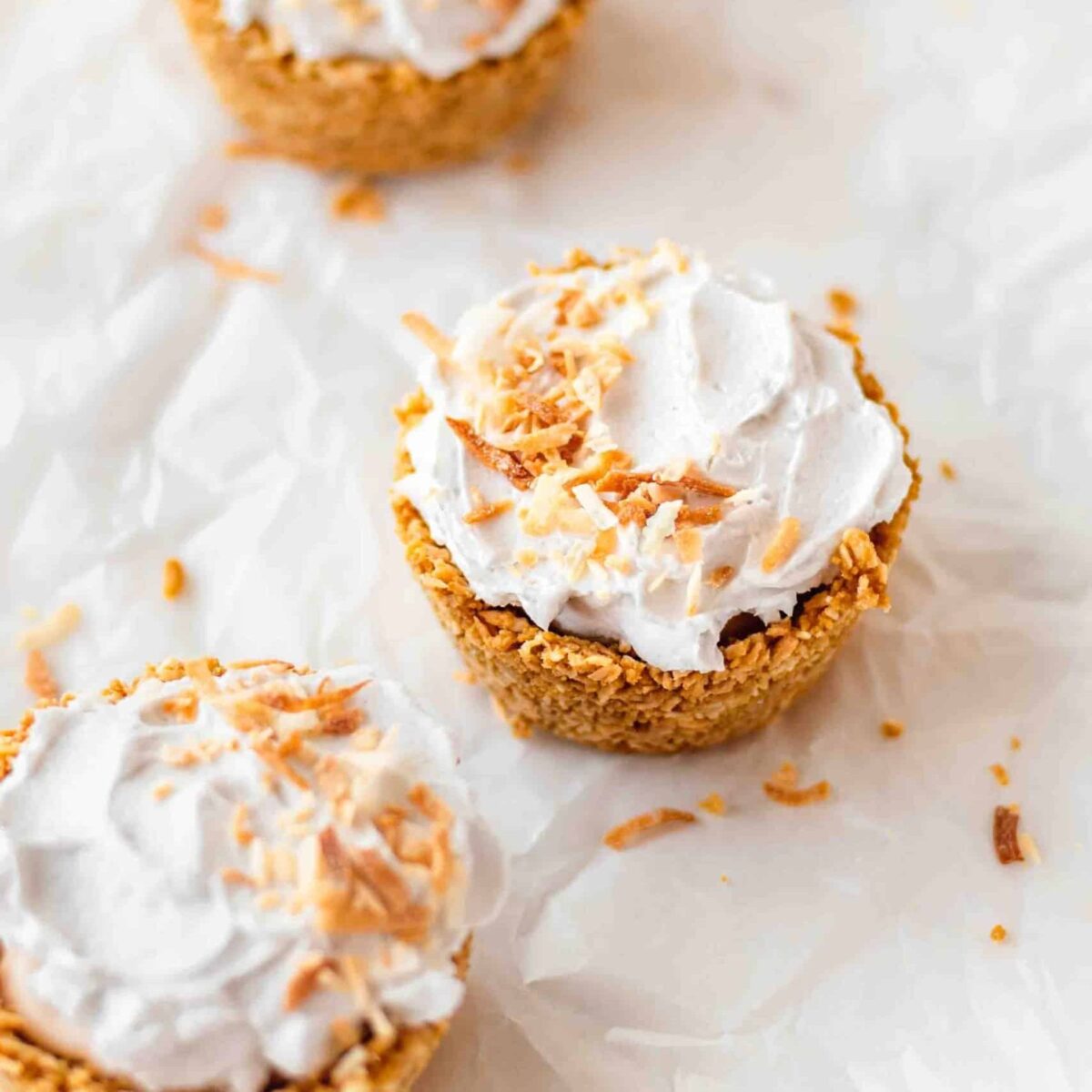 individual coconut cream pies