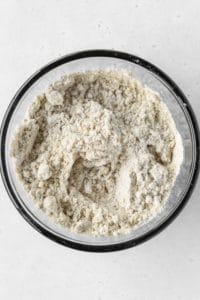 A bowl of dry ingredients.