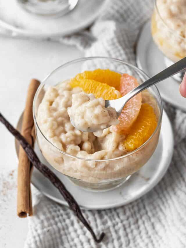 Orange Vanilla Rice Pudding