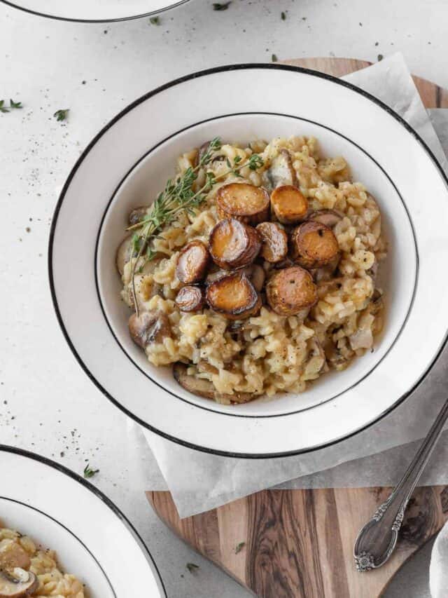 Vegan Mushroom Risotto