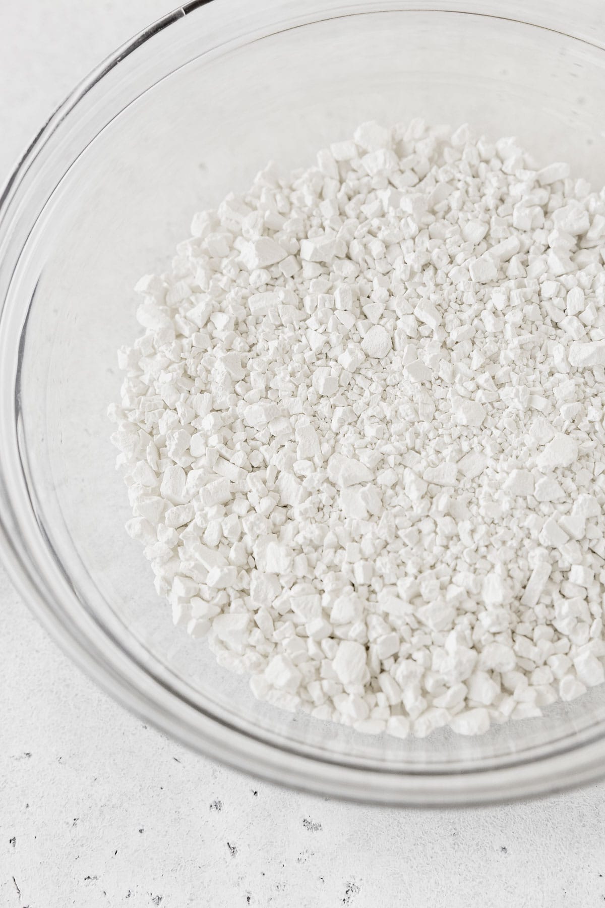 Shiratamako in a clear glass bowl.