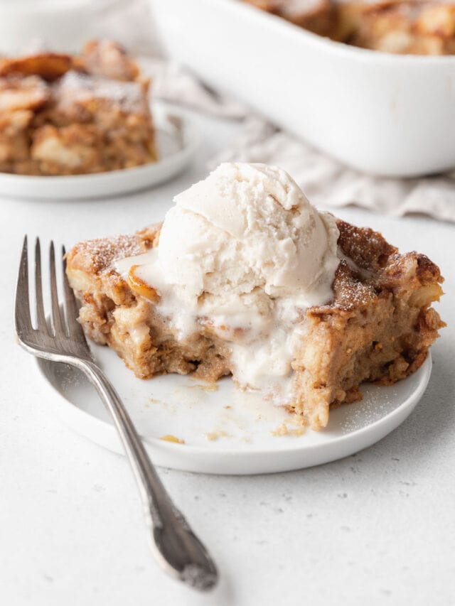 Easy Apple Bread Pudding