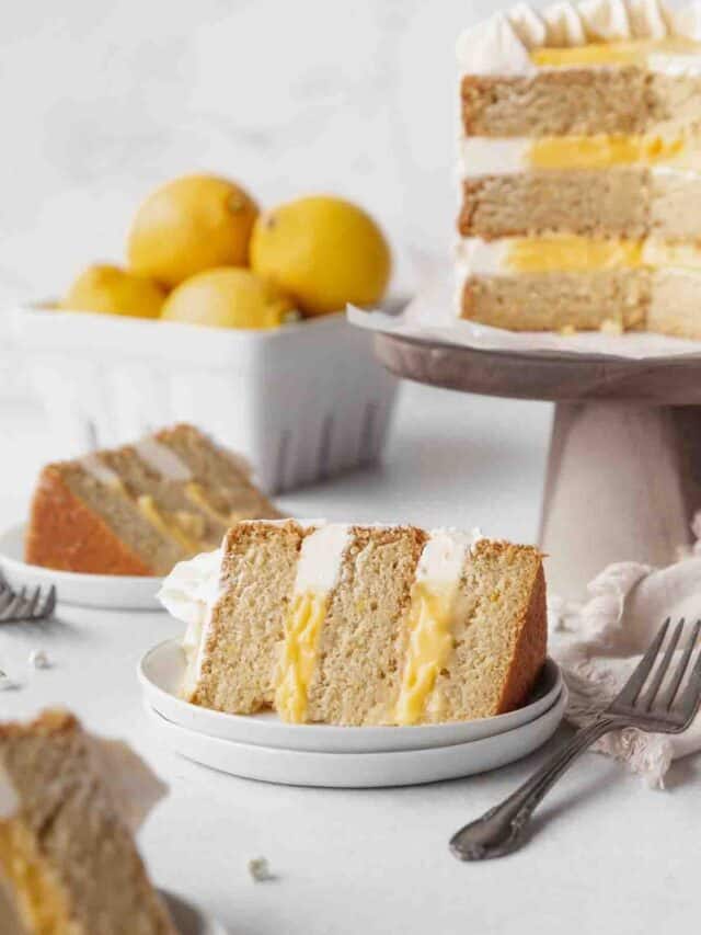 Dairy-Free Lemon Curd Cake